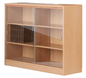 Adityas Furniture: BOOKCASE WITH SLIDING GLASS DOOR